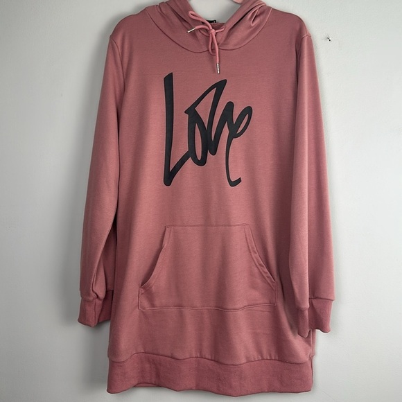 PRETTYGARDEN Womens Hooded Sweatshirt Dress Long Sleeve Pullover Hoodie Size XL - Picture 9 of 16